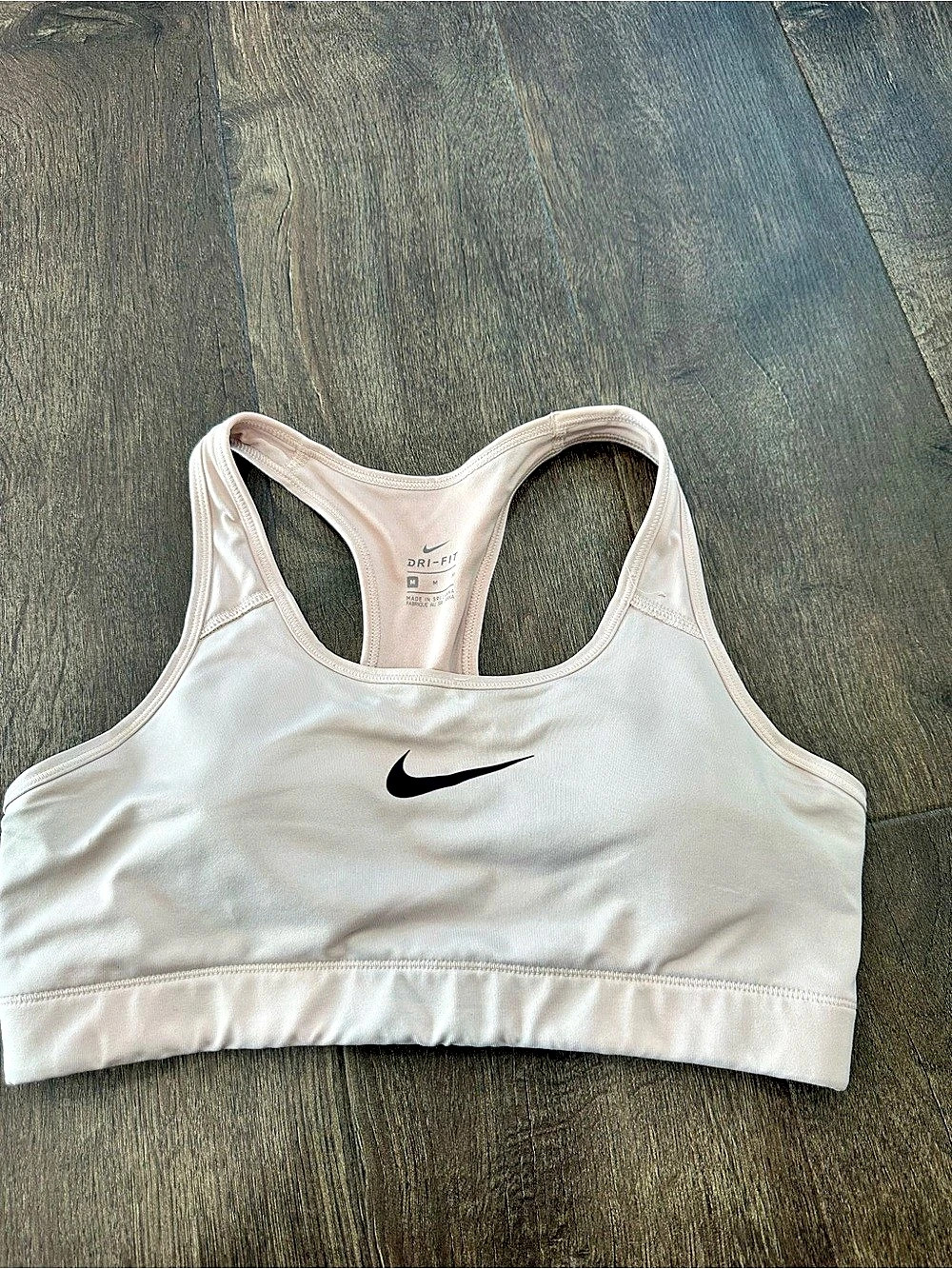 Nike Dri-FIT Racerback Sports Bra Pink Medium